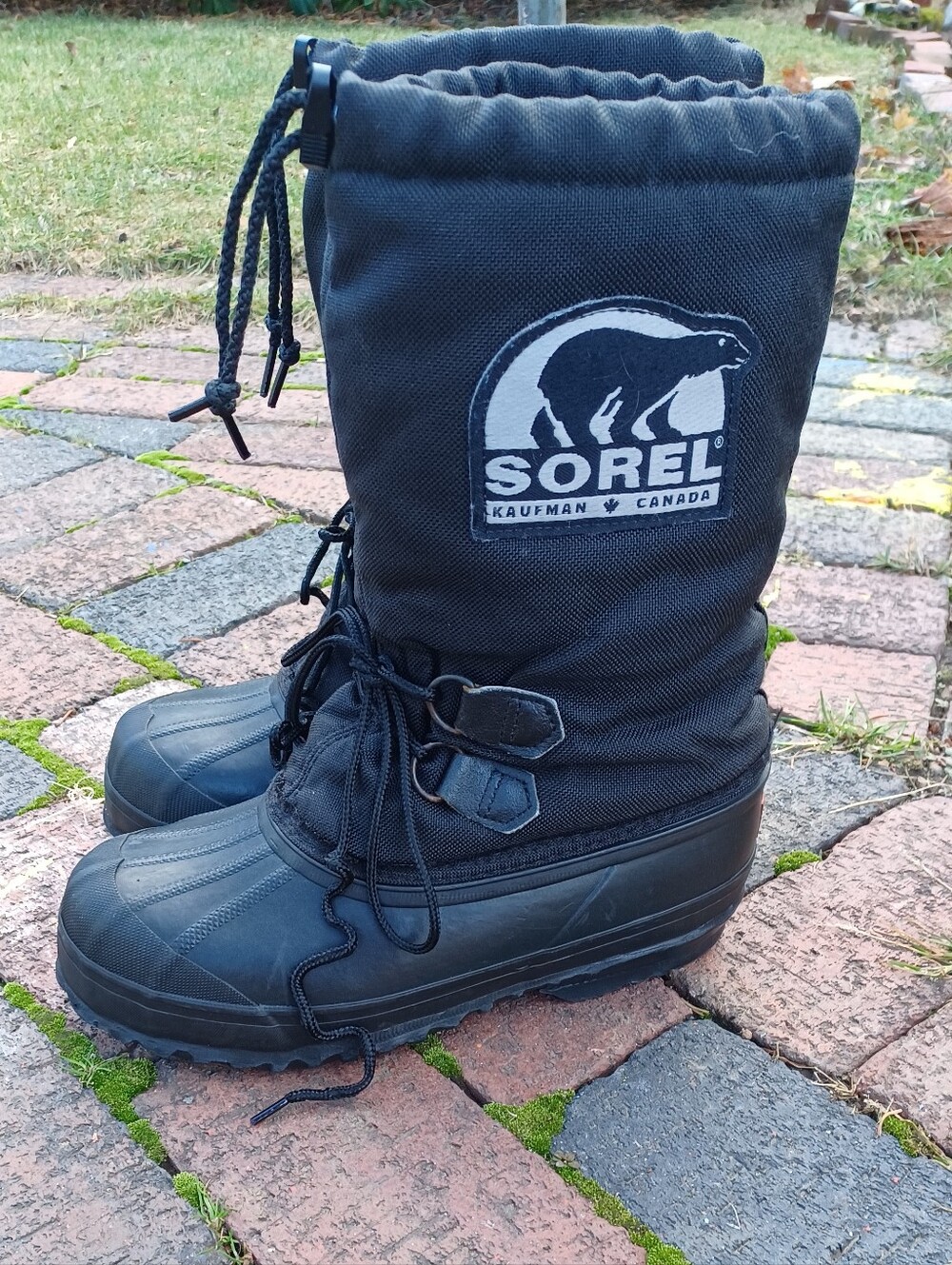 Sorel black deep snow Unisex winter boots w/ removable liner - Womens 7 Mens 5